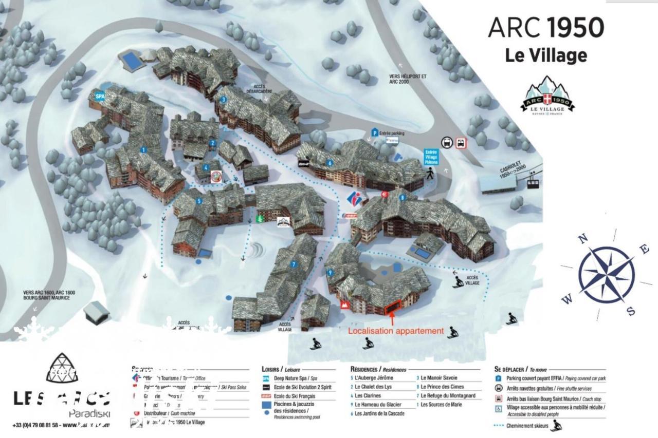 Appartamento Arc 1950 - Exposition Sud - Vue Pistes De Skis & Montagnes Les Arcs  Esterno foto